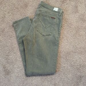 Hudson Jeans Krista Super Skinny in light olive green